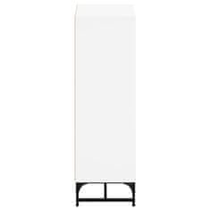 Greatstore Highboard se skleněnými dvířky bílý 35 x 37 x 120 cm