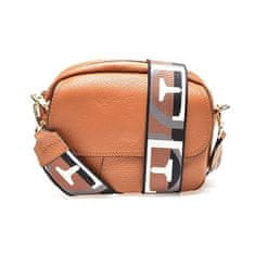 Renata Corsi Dámská kožená crossbody kabelka RC1751 Cognac