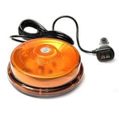 AUTOLAMP maják LED magnetický 12V-24V oranžový 48 LED*1W