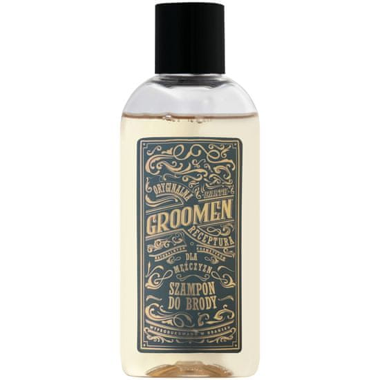 Groomen EARTH Shampoo - šampon pro úpravu vousů, lahvička 150ml, hloubkově hydratuje a vyživuje vousy