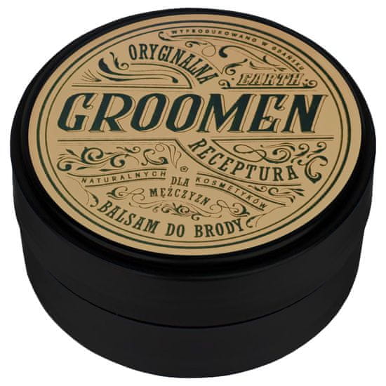 Groomen EARTH Beard Balm - balzám pro péči o vousy, sklenice 50g, kontrola nad vzpurnými vousy