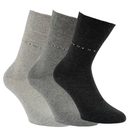 RS RS pánské bavlněné melírované vzorované ponožky 32190 3pack