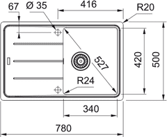 eoshop BFG 611-78 Bílá-led