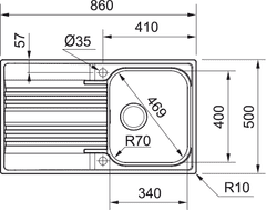 eoshop SRX 611-86 Nerez