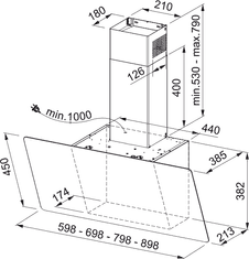 eoshop FPJ 625 V WH/SS Bílé sklo/Nerez