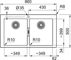 eoshop S2D 620-86 Bílá