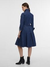 Orsay Tmavě modré dámské džínové šaty 42