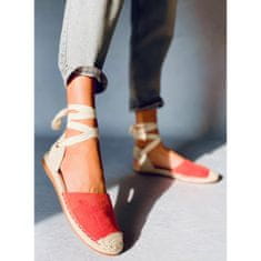 Vázané kotníkové espadrilky Orange velikost 36