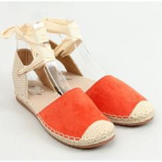 Vázané kotníkové espadrilky Orange velikost 36