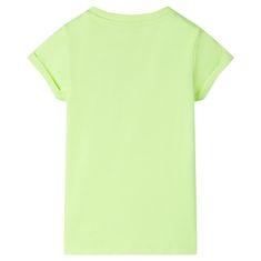 Greatstore Dětské tričko neonově žluté 140