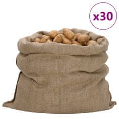 Vidaxl Jutové pytle 30 ks 100 x 110 cm 100% juta 340 g/m²