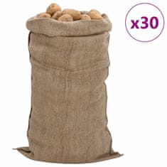 Vidaxl Jutové pytle 30 ks 65 x 135 cm 100% juta 340 g/m²