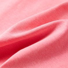 Vidaxl Dětské tričko neonově růžové 128