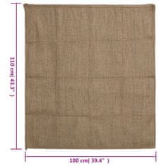 Vidaxl Jutové pytle 5 ks 100 x 110 cm 100% juta 220 g/m²