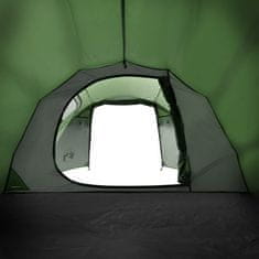 Vidaxl Kempingový stan pro 4 osoby zelený 360 x 140 x 105 cm taft 185T