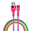 kabel USB - USB-C 1,2m 2,1A KNA-C-1.22.113 rainbow - duhová (GSM171576)