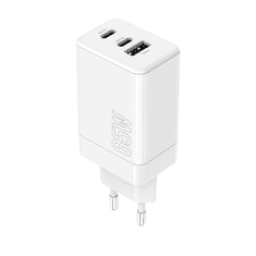 maXlife MXTC-08-65ACC PD QC síťová nabíječka 2x USB-C 1x USB 65W bílá (OEM0101206)