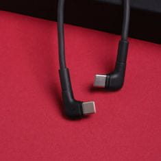 maXlife MXUC-09 úhlový kabel USB-C - USB-C 1,0 m 60W černá (OEM0101210)