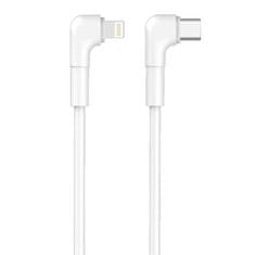 maXlife MXUC-09 úhlový kabel USB-C - Lightning 1,0 m 27W bílá (OEM0101209)