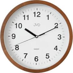 JVD Nástěnné hodiny s tichým chodem NS19019 (Barva Brown)
