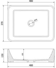 Mexen Mexen CATIA Umyvadlo na desku, fialová-zlatá 21314855 - MEXEN