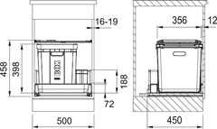 eoshop Odpadkový koš 350-50