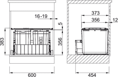 eoshop Odpadkový koš 300-60