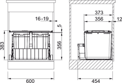 eoshop Odpadkový koš 300-60