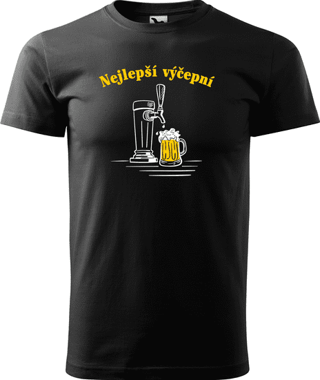Hobbytriko Pivní tričko - Nejlepší hospodskej Barva: Černá (01), Velikost: S