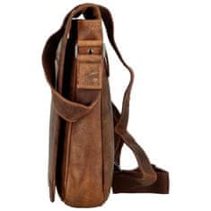 Green Wood Kožená pánská crossbody/taška Green Wood Derekan, khaki