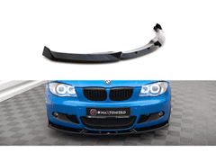 Maxton Design spoiler pod přední nárazník ver.2 pro BMW řada 1 E87 Facelift, černý lesklý plast ABS, M-Pack
