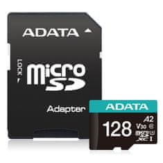 Adata V30S/micro SDXC/128GB/UHS-I U3 / Class 10/+ Adaptér