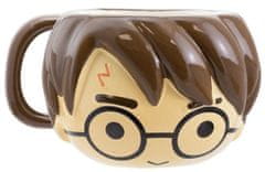 CurePink Keramický hrnek 3D Harry Potter: Chibi Harry s jizvou (objem 500 ml)