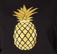 Be MaaMaa Těhotenská mikina, triko Ananas - černé - M