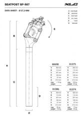 Sedlovka 27.2 x 350mm SP-S07 odpružená Al černá 85-100kg