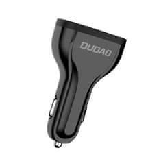 DUDAO Rychlé nabíjení 3.0 QC3.0 2,4A 18W 3x USB nabíječka do auta černá R7S Dudao