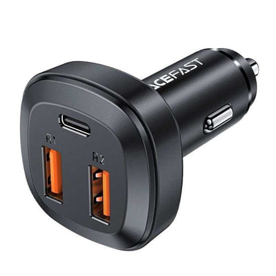 AceFast Nabíječka do auta 66W 2x USB/USB-C QC 4.0 AFC FCP SCP černá B9 Acefast