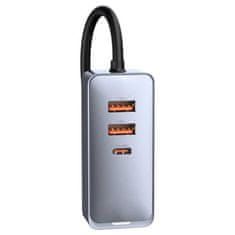 BASEUS Nabíječka do auta 2x USB/2x USB-C 120W PPSPD šedá CCBT-A0G Baseus