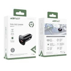 Nabíječka do auta 38W USB-C/USB PPSPD Quick Charge 3.0 AFC FCP černá Acefast