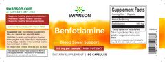 Swanson Benfotiamine (vitamín B1), 160 mg, 60 kapslí