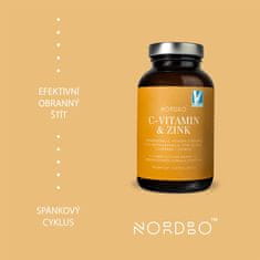 Nordbo Vitamin C and Zinek, 100 kapslí