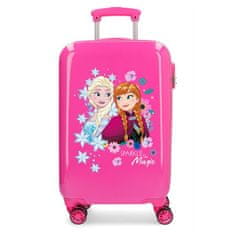 Joummabags Luxusní dětský ABS cestovní kufr DISNEY FROZEN Sparkle Pink, 55x38x20cm, 34L, 2421431