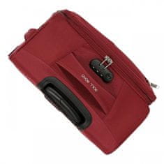 Joummabags Sada textilních cestovních kufrů ROLL ROAD ROYCE Red / Červená, 55-66-76cm, 5019424