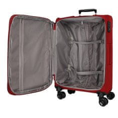 Joummabags MOVEM Atlanta Red, Sada luxusních textilních cestovních kufrů, 77cm/66cm/55cm, 5318424