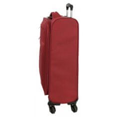 Joummabags Sada textilních cestovních kufrů ROLL ROAD ROYCE Red / Červená, 55-66-76cm, 5019424