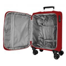Joummabags MOVEM Atlanta Red, Sada luxusních textilních cestovních kufrů, 77cm/66cm/55cm, 5318424