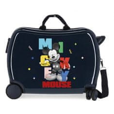 Joummabags Dětský cestovní kufr na kolečkách / odrážedlo MICKEY MOUSE Party, 34L, 4479824