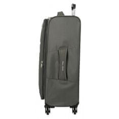 Joummabags Sada textilních cestovních kufrů ROLL ROAD ROYCE Grey / Šedá, 55-66-76cm, 5019422