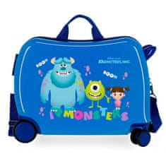 Joummabags Dětský cestovní kufr na kolečkách / odrážedlo MONSTERS INC., 34L, 2459864