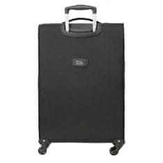 Joummabags Sada textilních cestovních kufrů ROLL ROAD ROYCE Black / Černá, 55-66-76cm, 5019421